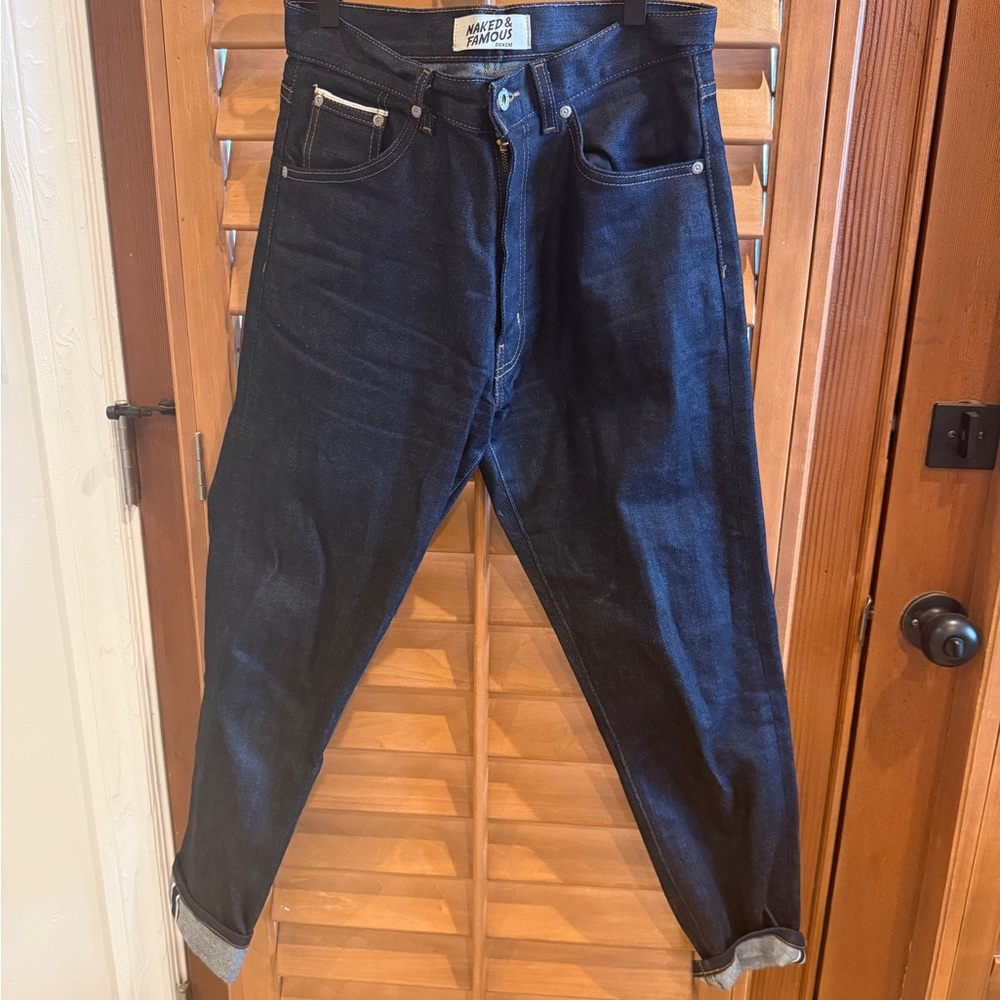 Naked & Famous Selvedge Straight leg jeans - Max style, nightshade color